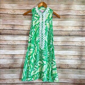 Lilly Pulitzer Women's Coco Loca Leaf Print Vacation Jane Shift Dress Size 0